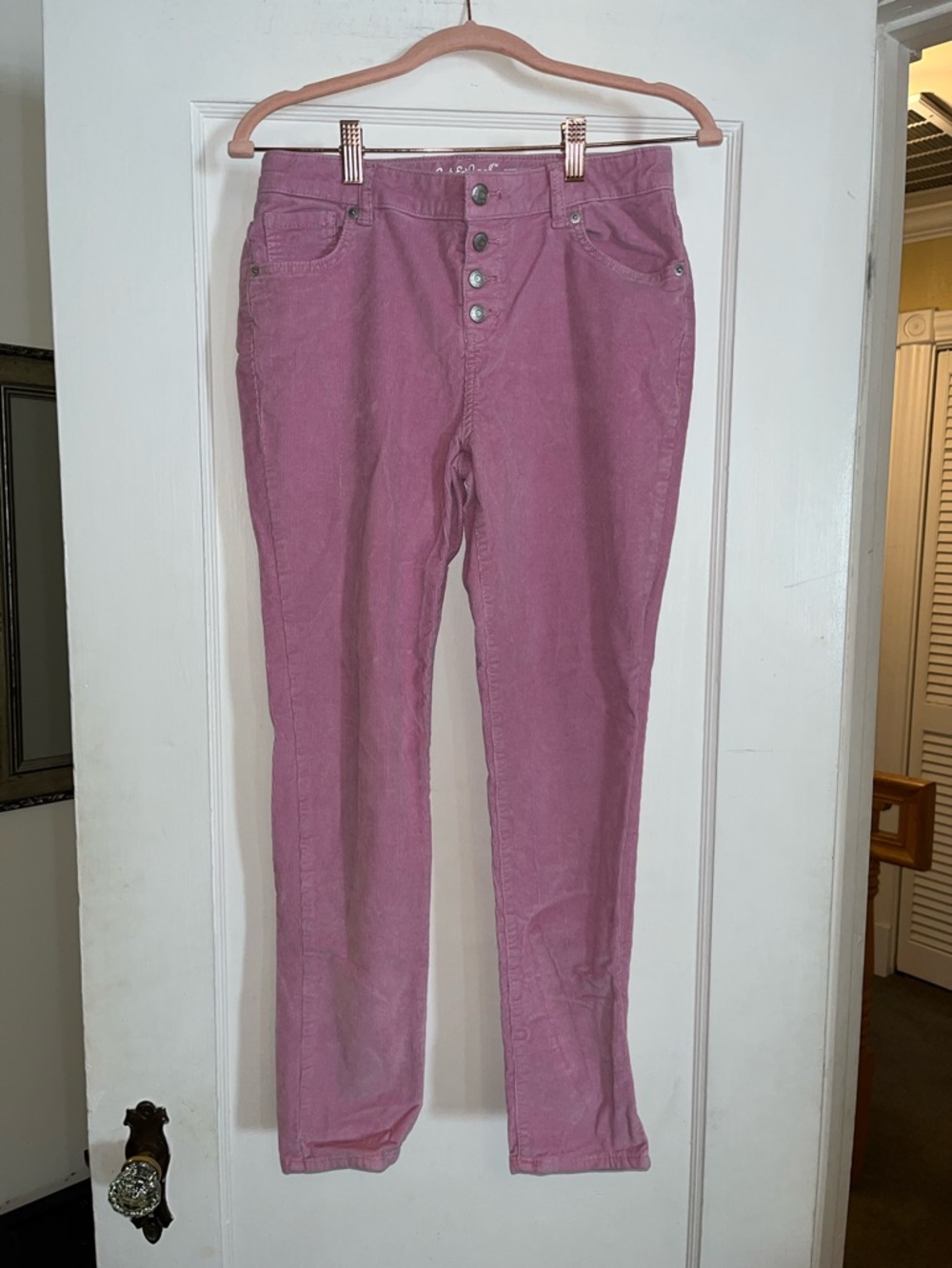 Cute Pink Corduroy Pants!